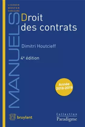 Couverture du produit · Droit des contrats