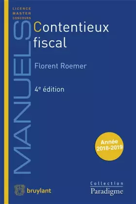 Couverture du produit · Contentieux fiscal