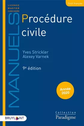 Couverture du produit · Procédure civile