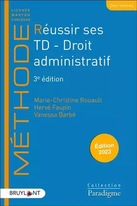 Couverture du produit · Réussir ses TD - Droit administratif