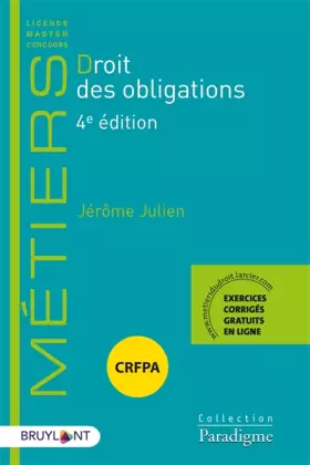 Couverture du produit · Droit des obligations