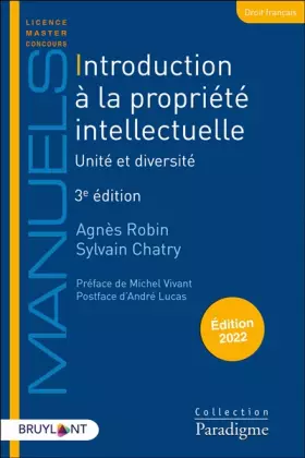 Couverture du produit · Introduction à la propriété intellectuelle