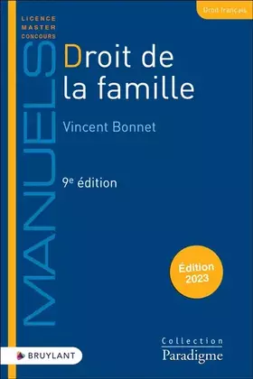 Couverture du produit · Droit de la famille 9ed
