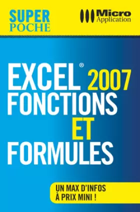 Couverture du produit · Excel 2007: Fonctions et formules