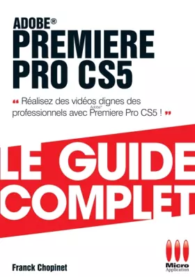 Couverture du produit · Premiere Pro CS5