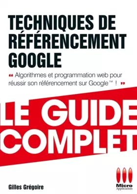 Couverture du produit · Techniques de référencement Google