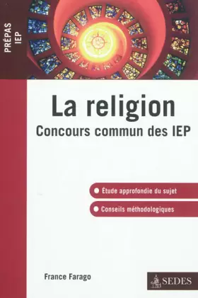 Couverture du produit · La religion - Concours commun des IEP