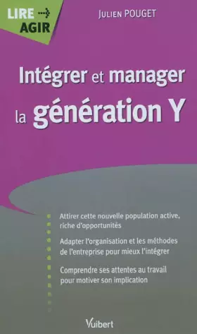 Couverture du produit · Intégrer et manager génération Y