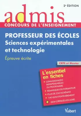 Couverture du produit · Concours professeur des écoles sciences experimentales et technologie