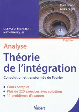 Couverture du produit · Analyse : Théorie de l'intégration