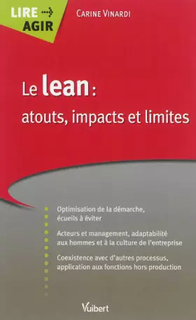 Couverture du produit · Le lean : atouts, impacts et limites