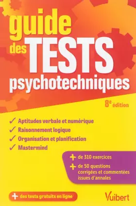 Couverture du produit · Guide des Tests Psychotechniques