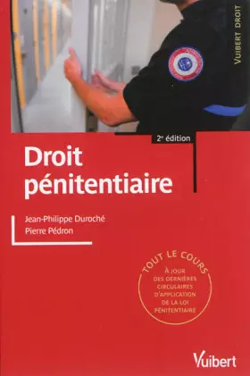 Couverture du produit · Droit pénitentiaire