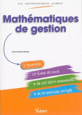 Couverture du produit · Les Indispensables Vuibert - Mathématiques de gestion