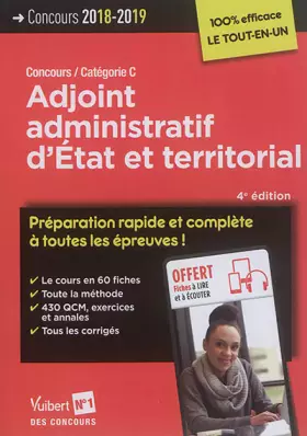 Couverture du produit · Concours adjoint administratif d'état et territorial