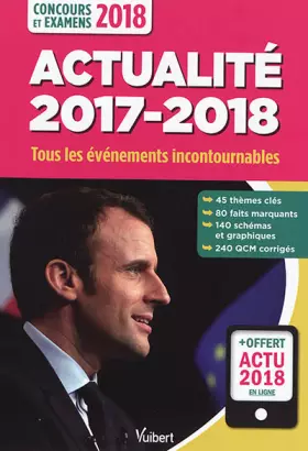 Couverture du produit · Actualité 2017-2018 - Concours et examens 2018