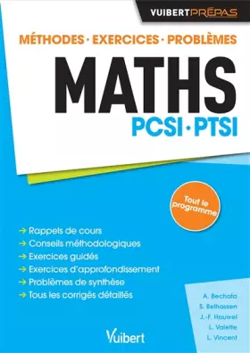 Couverture du produit · Maths PCSI-PTSI: Méthodes. Exercices. Problèmes