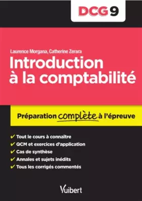 Couverture du produit · DCG 9. Introduction à la comptabilité - Préparation complète à l'épreuve