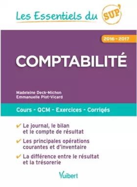 Couverture du produit · Comptabilité 2016-2017 : Cours - QCM - Entraînement - Corrigés