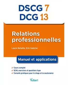 Couverture du produit · DCG13/DSCG7 Relations professionnelles