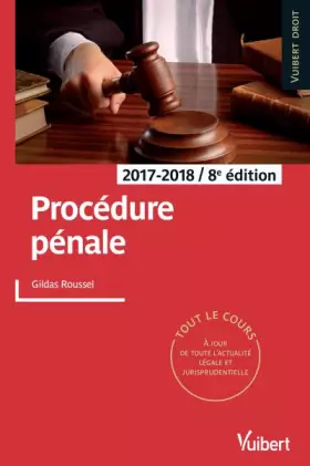 Couverture du produit · Procedure pénale
