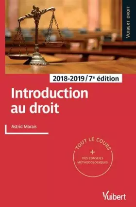 Couverture du produit · Introduction au droit 2018-2019