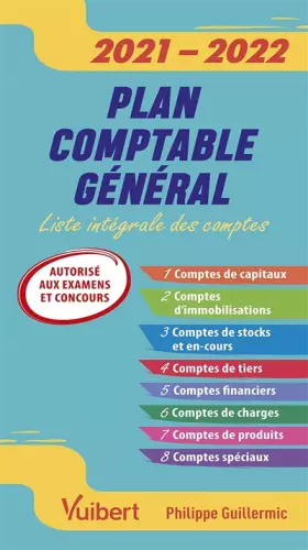 Couverture du produit · Plan comptable général 2021-2022: Liste intégrale des comptes