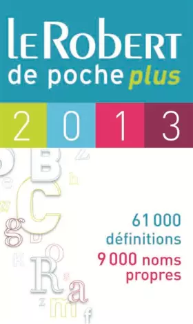 Couverture du produit · ROBERT DE POCHE PLUS 2013