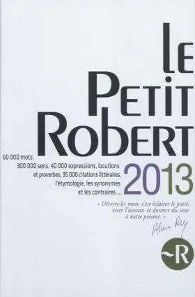 Couverture du produit · PETIT ROBERT LANGUE FSE 2013