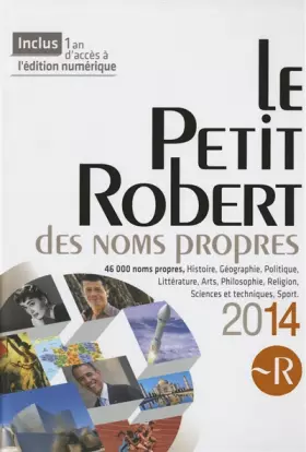 Couverture du produit · PETIT ROBERT NOMS PROPRES 2014