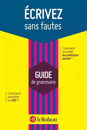 Couverture du produit · Écrivez sans fautes
