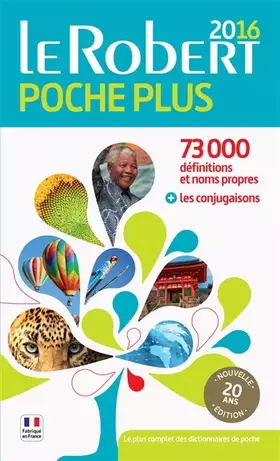 Couverture du produit · Dictionnaire Le Robert de poche plus 2016