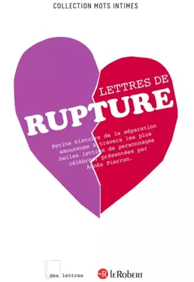 Couverture du produit · Lettres de rupture