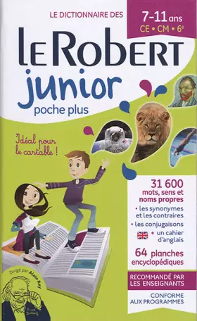 Couverture du produit · Dictionnaire Le Robert Junior Poche Plus - 7/11 ans - CE-CM-6e