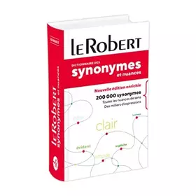 Couverture du produit · Le Robert - Dictionnaire des synonymes et nuances poche plus