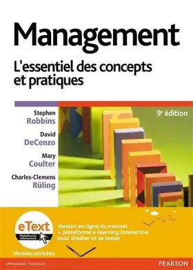 Couverture du produit · MANAGEMENT 9E LIVRE + ETEXT ENRICHI