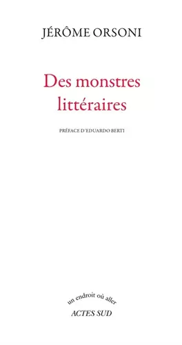 Couverture du produit · Des monstres littéraires