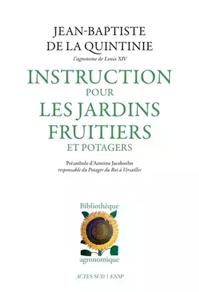 Couverture du produit · Instruction pour les jardins fruitiers et potagers