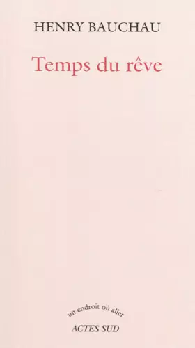Couverture du produit · Temps du rêve