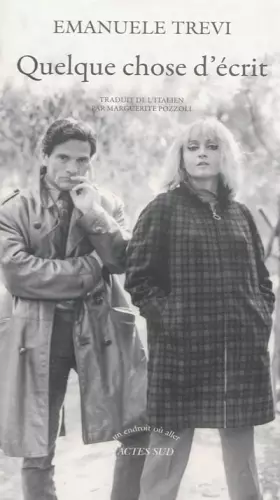 Couverture du produit · Quelque chose d'écrit