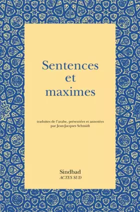 Couverture du produit · Sentences et maximes