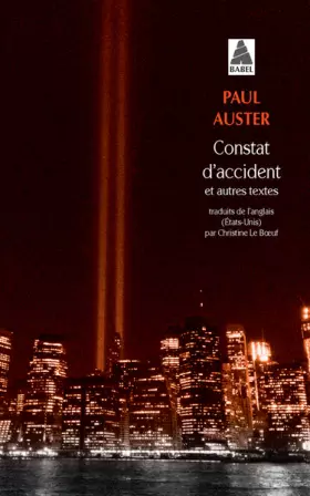 Couverture du produit · Constat d'accident