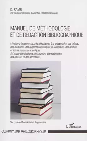 Couverture du produit · Manuel de méthodologie et de rédaction bibliographique