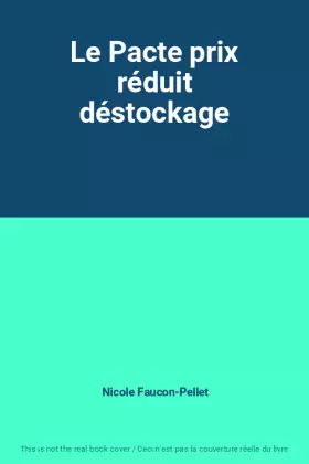 Couverture du produit · Le Pacte prix réduit déstockage