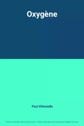 Couverture du produit · Oxygène