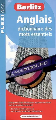Couverture du produit · Anglais : Dictionnaire des mots essentiels