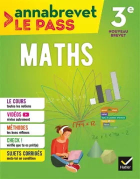 Couverture du produit · Maths 3e brevet 2018