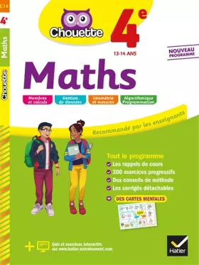 Couverture du produit · Maths 4e: cahier d'entraînement et de révision