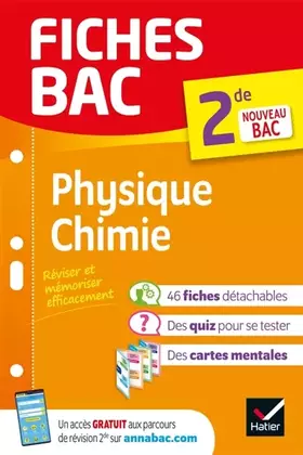 Couverture du produit · Fiches bac Physique-Chimie 2de: nouveau programme de Seconde