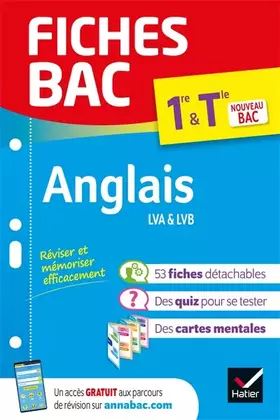 Couverture du produit · Fiches bac Anglais 1re/Tle - Bac 2023: nouveau programme